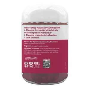 (PRE ORDER) Nature's Way Gummies Magnesium with L-Theanine 60 Gummies shelf life 2yrs